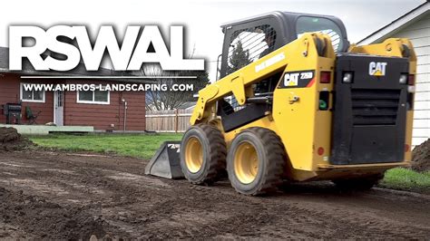 can you use a skid steer to level ground|skid steer bucket yard grading.